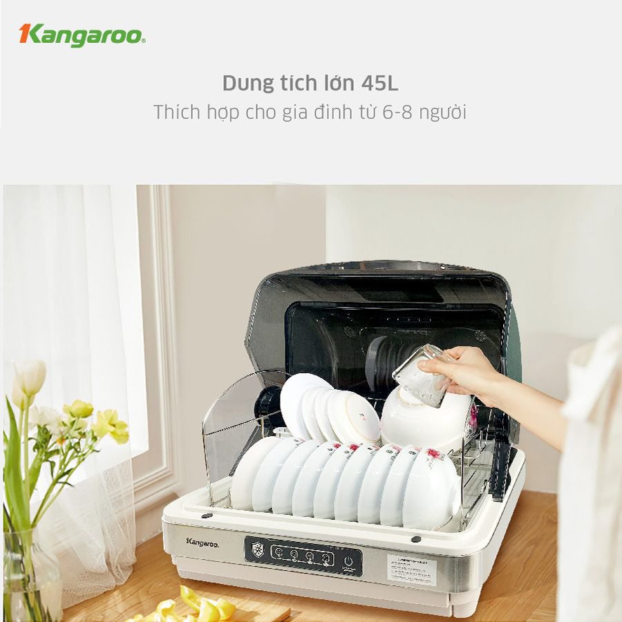 Máy sấy chén (bát) tiệt trùng Kangaroo KG45DUV (315W) - Hàng chính hãng