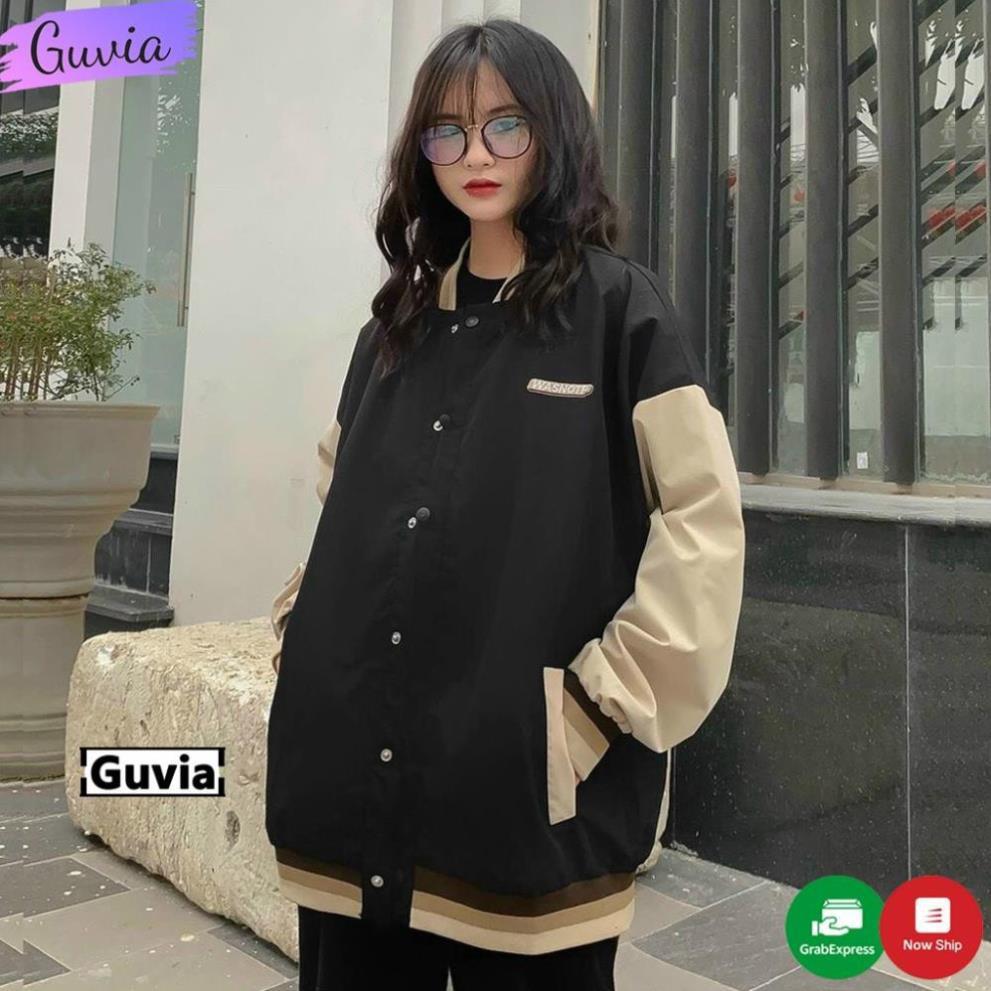 Áo khoác dù Bomber WASNOTP form rộng dù 2 lớp GAKD9 Áo khoác nam nữ phong cách việt