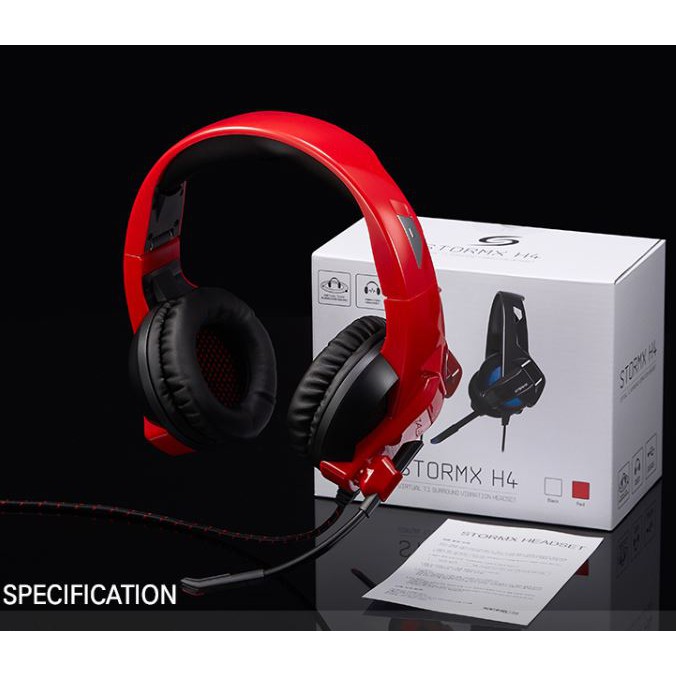 Tai nghe chụp tai Gaming XENICS STORMX H4 7.1 Surround - HÀNG CHÍNH HÃNG