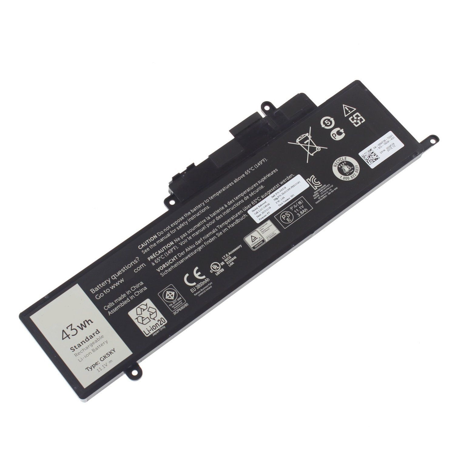 Pin dành cho Laptop Dell Inspiron 13 7352 7353 - GK5KY