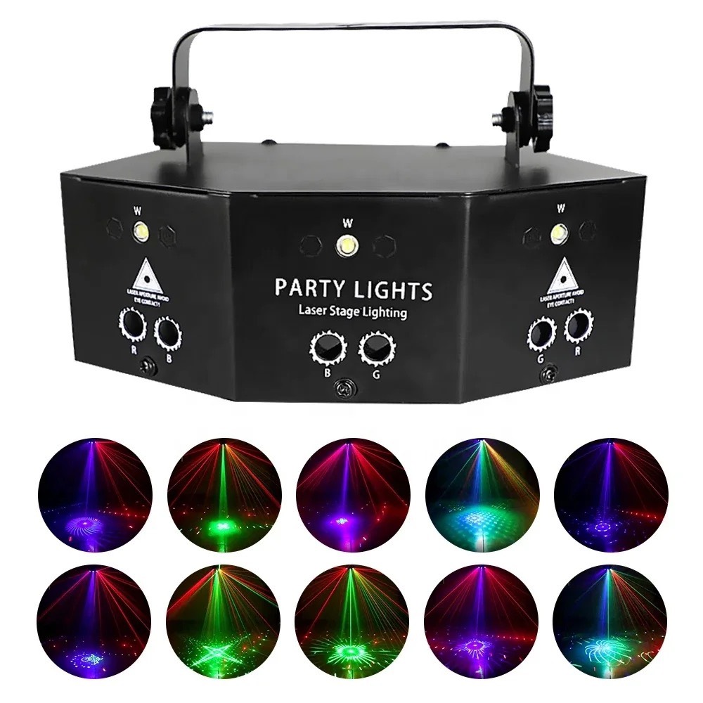 [GTP] ĐÈN LASER 9 MẮT CAO CẤP - CHUYÊN DÙNG TRONG QUÁN CÀ PHÊ DJ , PARTY TẠI NHÀ .