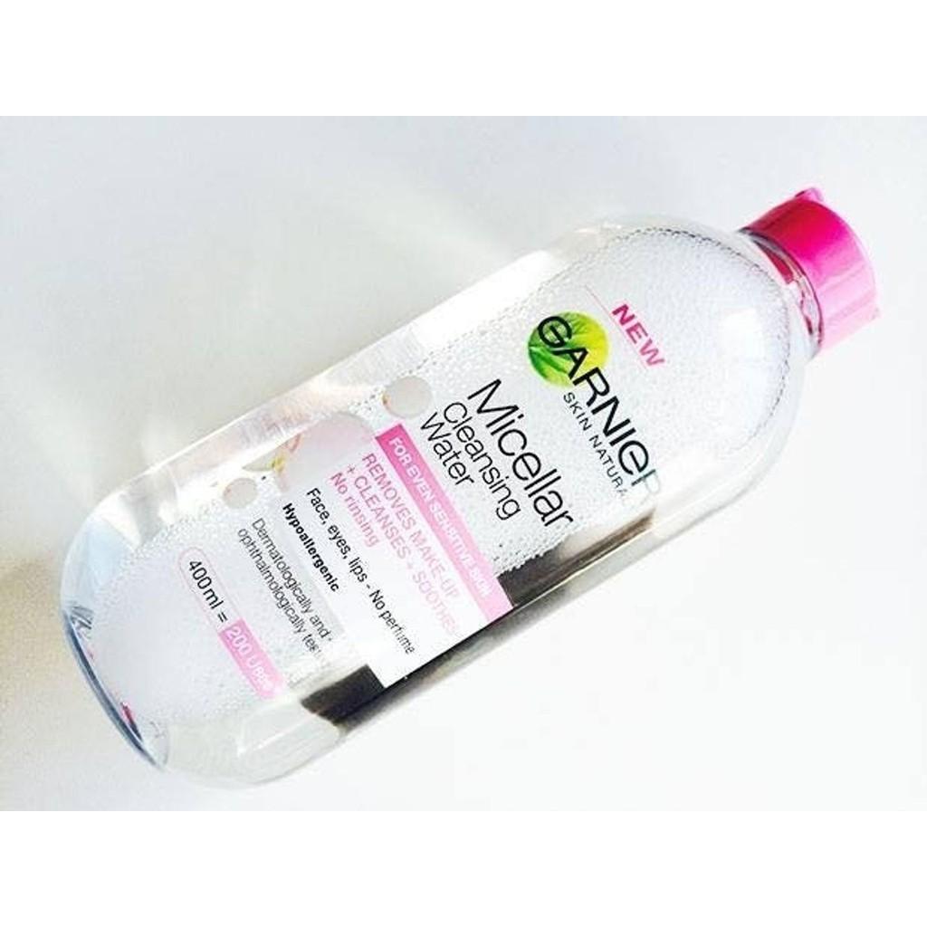 Nước làm sạch và tẩy trang cho mọi loại da Garnier Micellar Water 125ml - 400ml - Meow Beauty Shop by Trinh Meow