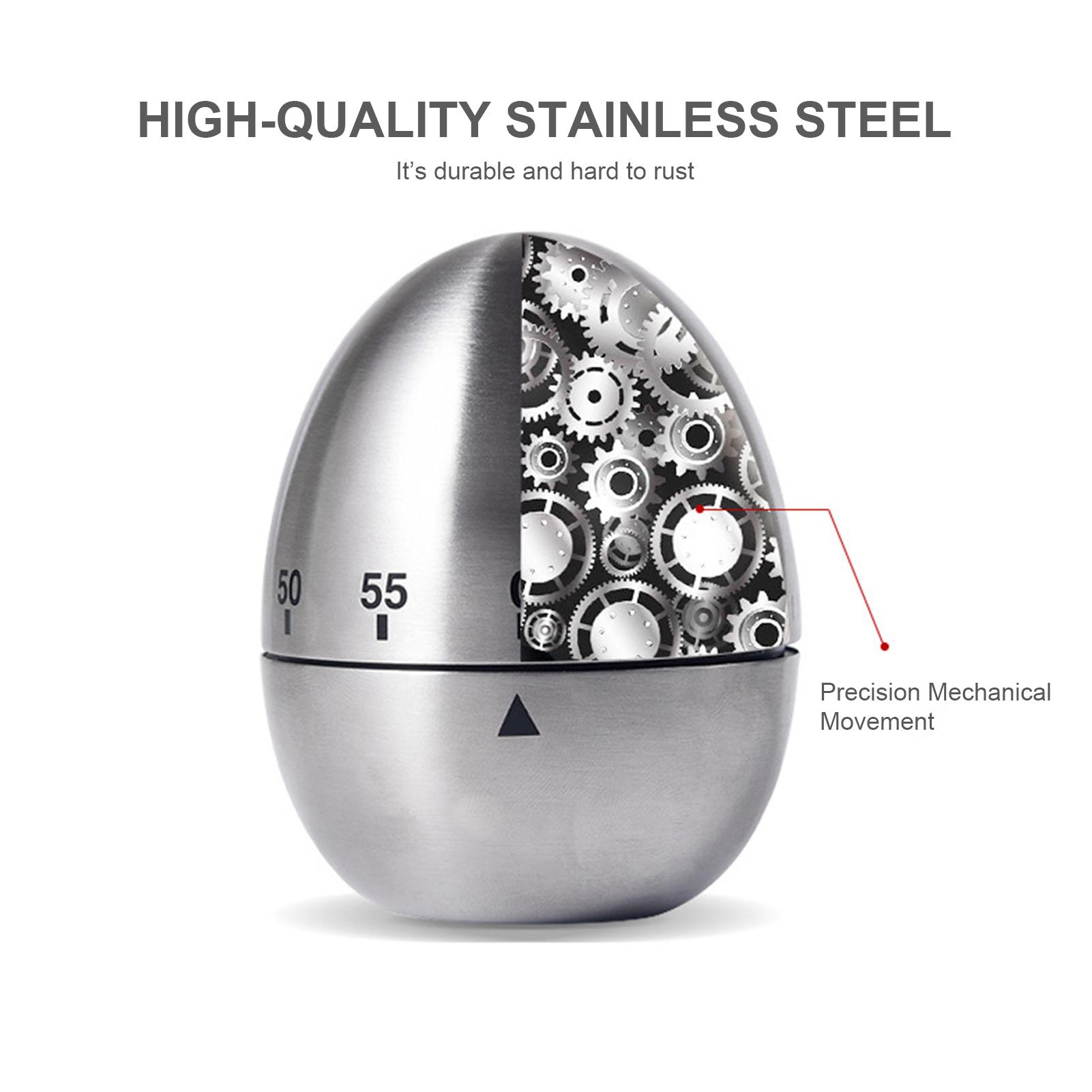 Đồng hồ cơ hẹn giờ hình trái cây dễ thương bằng thép không gỉ, hẹn giờ nấu ăn, tập gym…