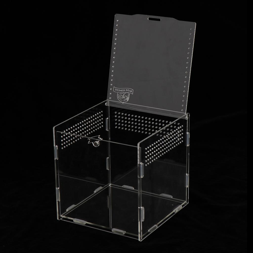 Reptiles Amphibians Habitat Terrarium Vivarium Tank Breeding Box Bark