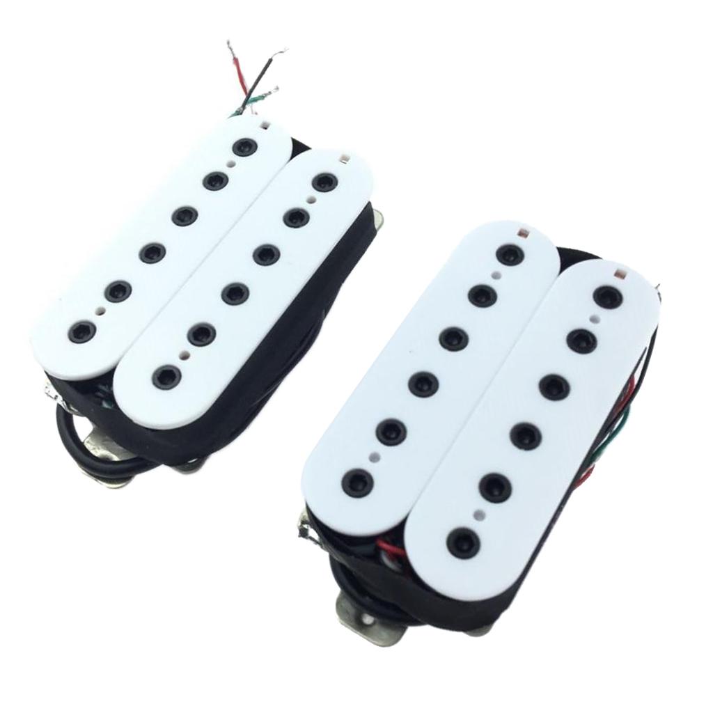 Guitar Parts Accessory PICKUPS HUMBUCKER - Bridge & Neck Pickup SET - White