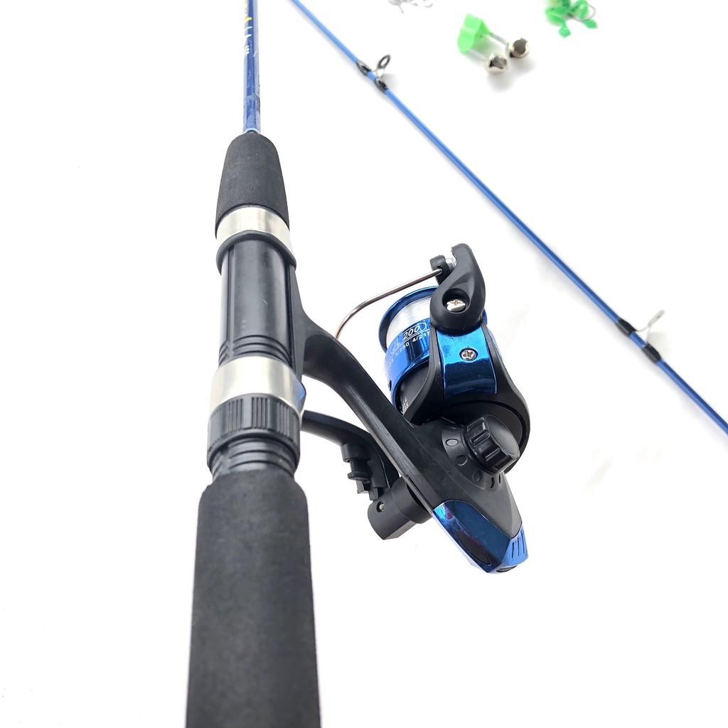 Bộ cần câu 2 khúc Shimano đặc xanh chính hãng - - Top1VN