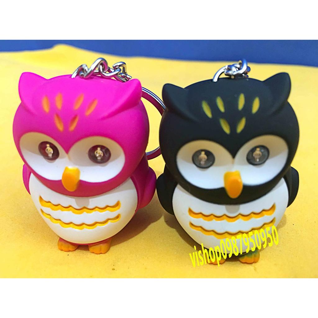 Móc khóa phát sáng chim cú mèo