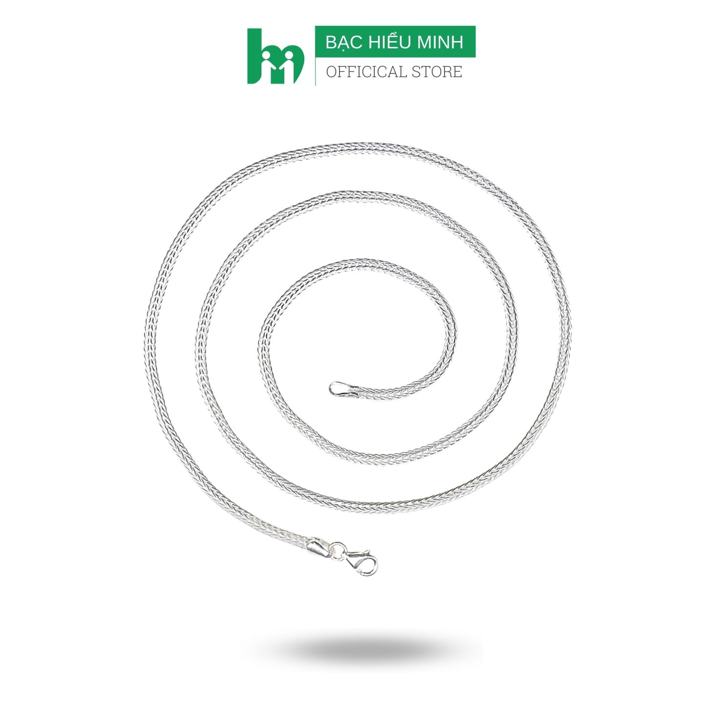 Dây Chuyền Nam Bạc Ta Kiểu Dây Sà Tích Chính Hãng Bạc Hiểu Minh DBN082