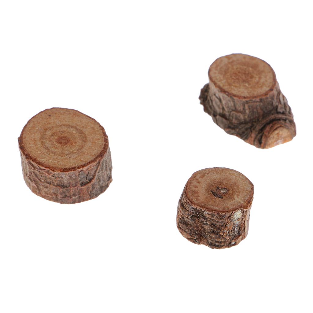 Set 50 Miếng Gỗ Tròn Tự Nhiên Dùng Trang Trí Thủ Công Đa Năng
