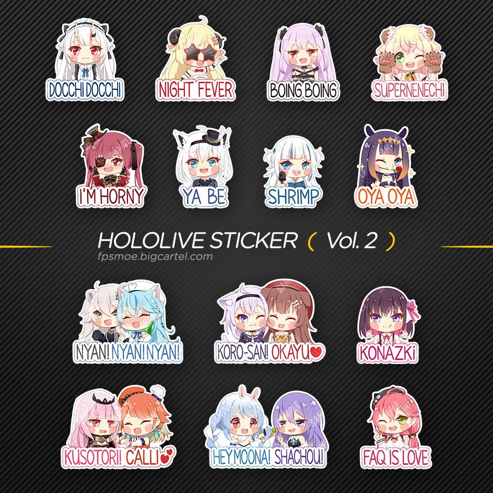 Set 60 Sticker Hololive