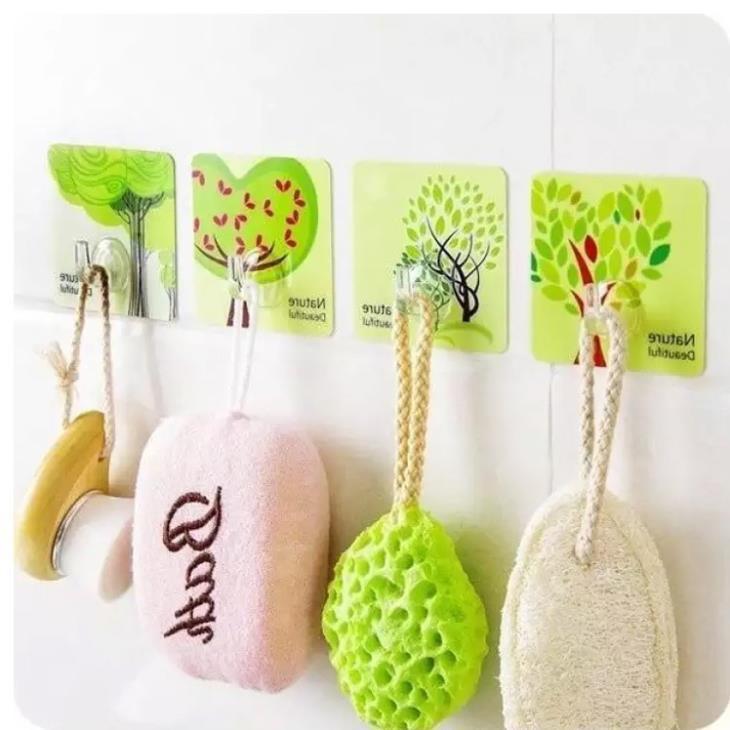 BỘ 10 MÓC TREO DÁN TƯỜNG 3D SIÊU CHẮC CHẮN