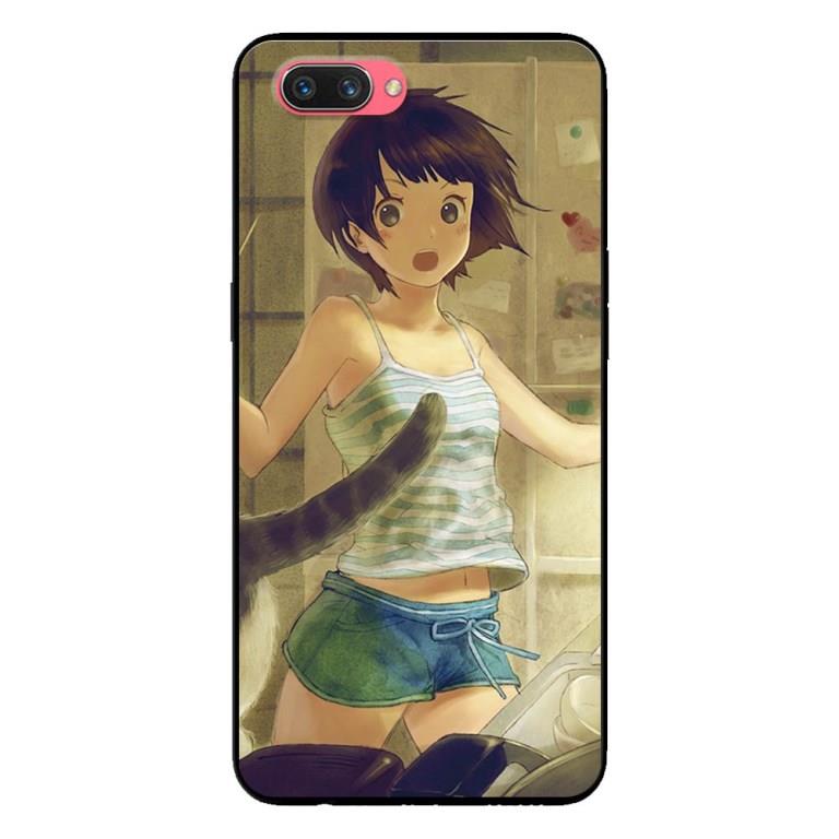 Ốp Lưng in cho Oppo A3s - Realme C1 Mẫu Cô Gái Anime - Hàng Chính Hãng