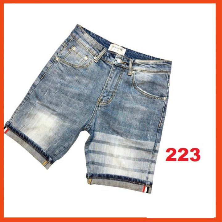 Quần short jean chất bò co giãn- quần lửng nam nhiều mẫu thời trang TINA ms223