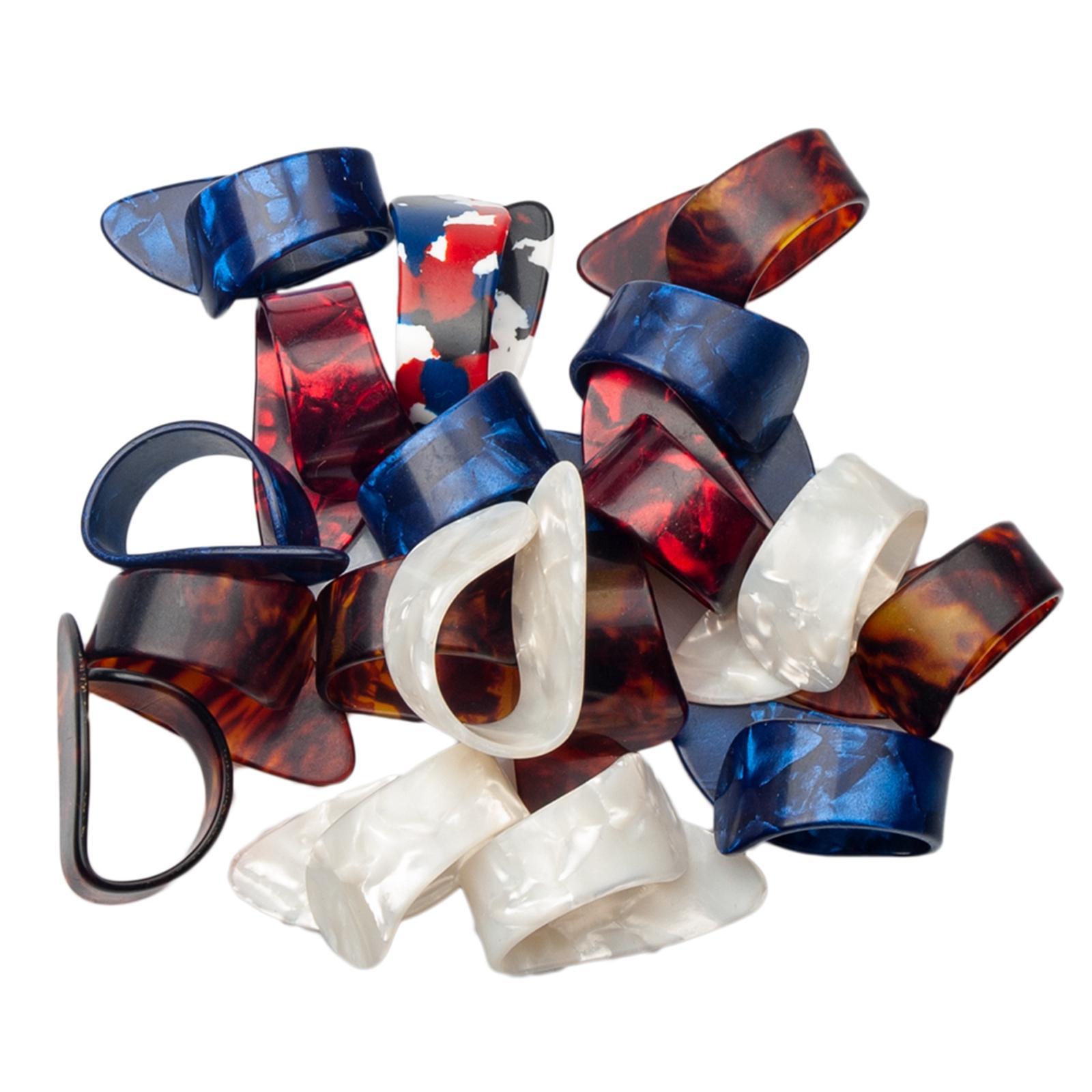 10 Pcs Guitar Thumb Finger Picks, Thumb Finger Picks, Guitar Fingertips Protector Plectrum Picks for Acoustic Guitar Banjo Bass Ukulele