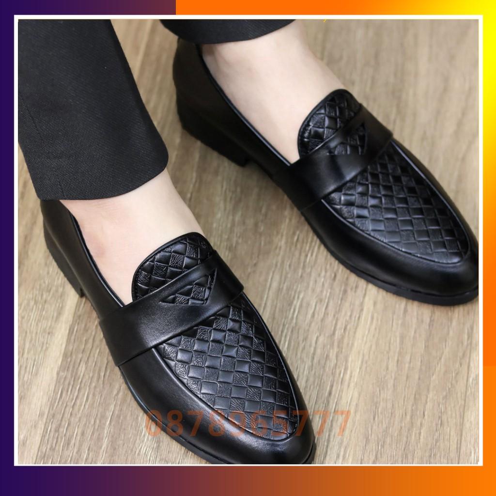Giày Lười Nam Đẹp Giá Rẻ Nhất Tại Hà Nội Mã L136 Màu Đen