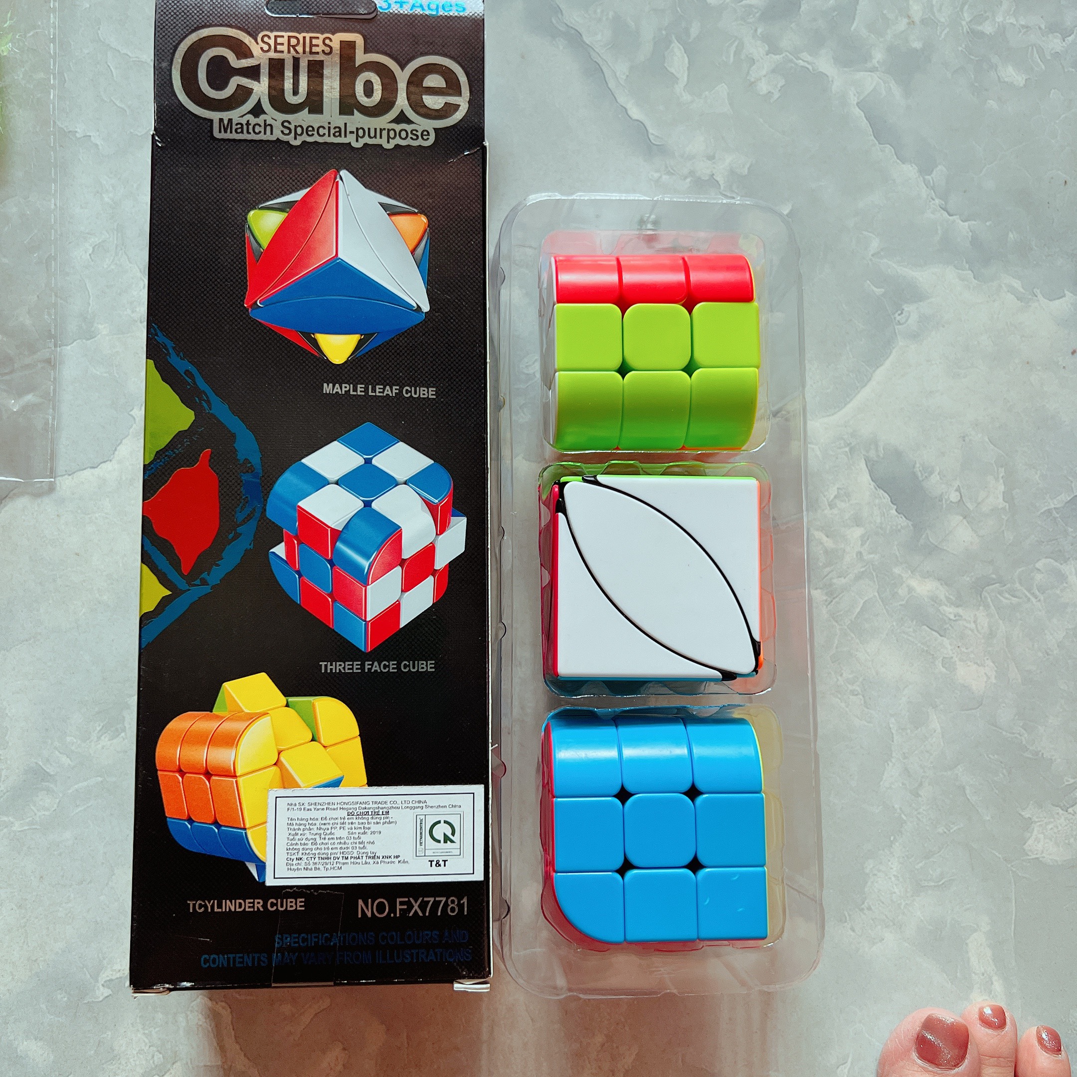 Bộ 3 rubic biến thể cube tăng trí não cho bé