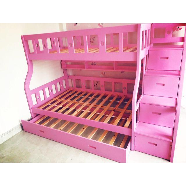 Giường 2 tầng gỗ sồi