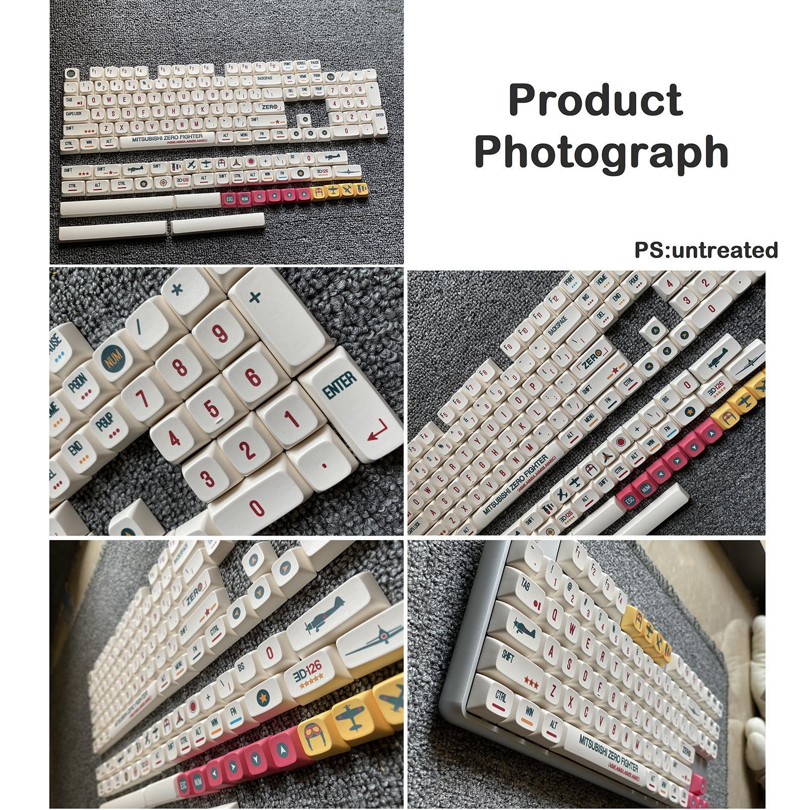 148 Keys Gaming Mechanical Keyboard Keycaps DIY Waterproof Office