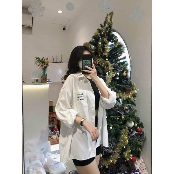 Hình ảnh Áo khoác sơmi kaki nhung gân có túi unisex ulzzang nam nữ AK848