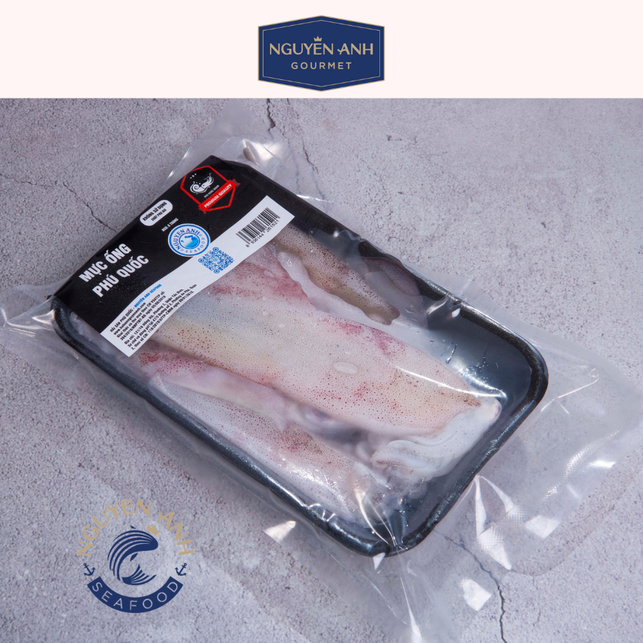 Mực Ống Làm Sạch Nguyên Anh đặc sản Phú Quốc 500g