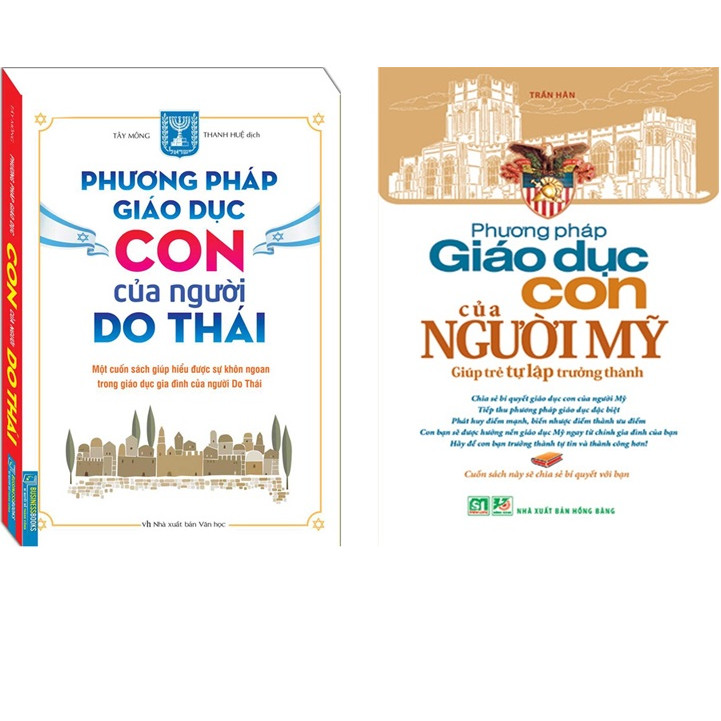 Combo Phương Pháp Giáo Dục Con Của Người Mỹ Và Người Do Thái