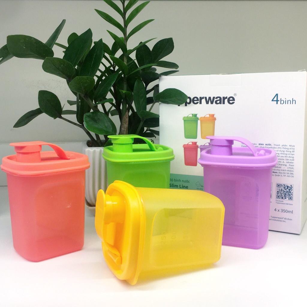 Bộ 4 bình nước Tupperware Slim Line Pitcher 350ml