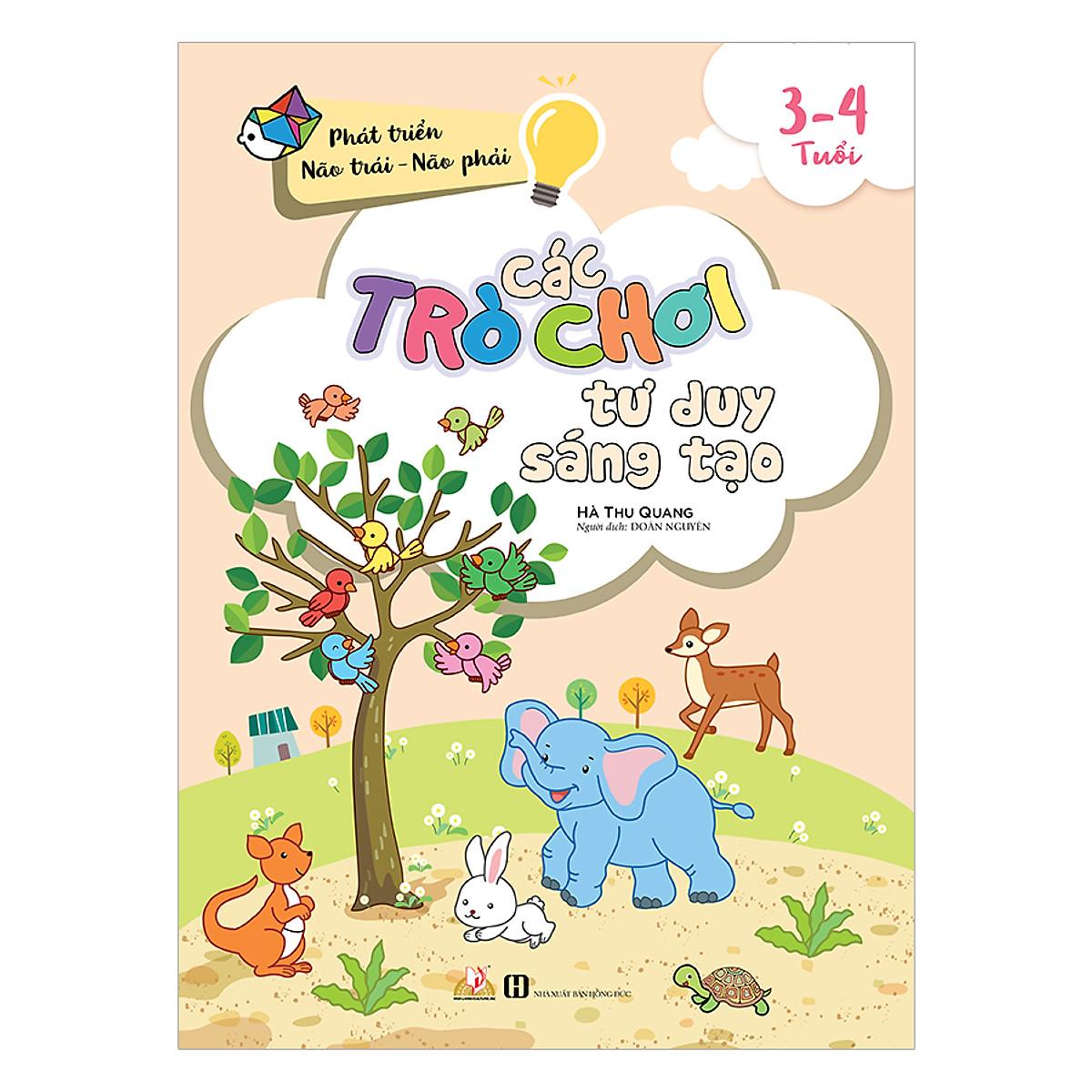 Sách Các Trò Chơi Tư Duy Sáng Tạo (3 -4 Tuổi)