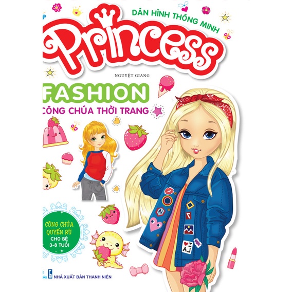 Sách - Combo 6 cuốn dán hình thông minh: Princess Fashion công chúa thời trang -NDbooks