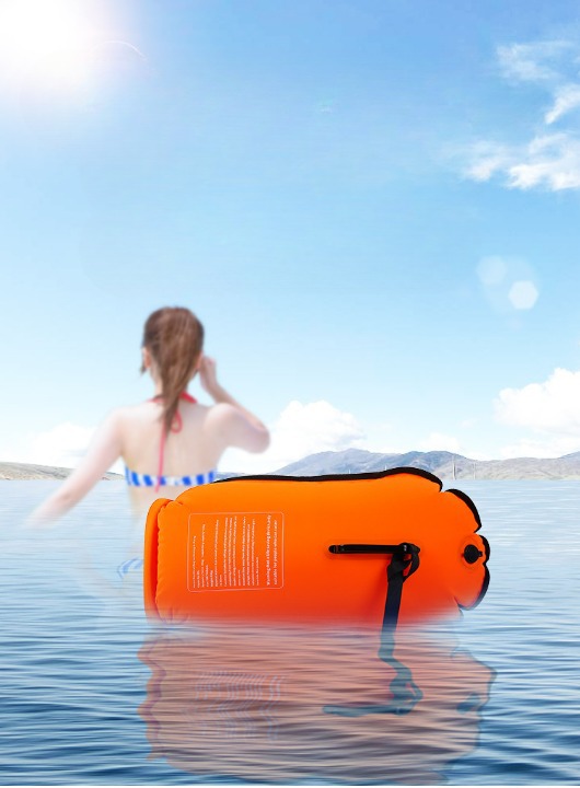Túi đựng đồ chống nước kiêm phao bơi có quai đeo, túi kháng nước, ba lô chống thấm nước ngoài trời [ảnh thật và video