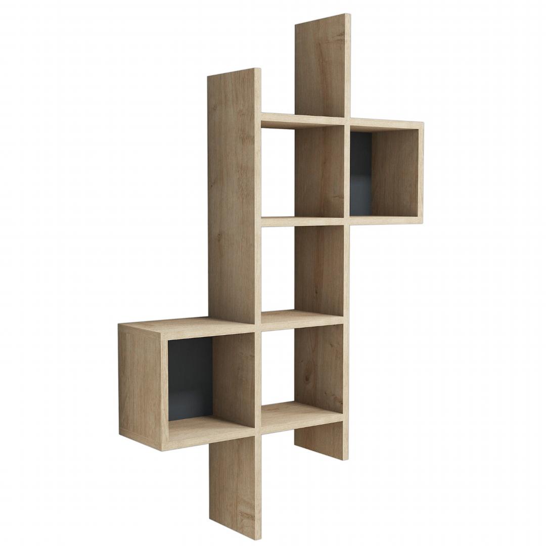 Kệ gỗ trưng bày kiểu dáng thanh lịch SMLIFE Wolfgang