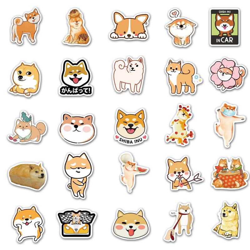 Sticker 50 miếng hình dán Yoshiba SetC