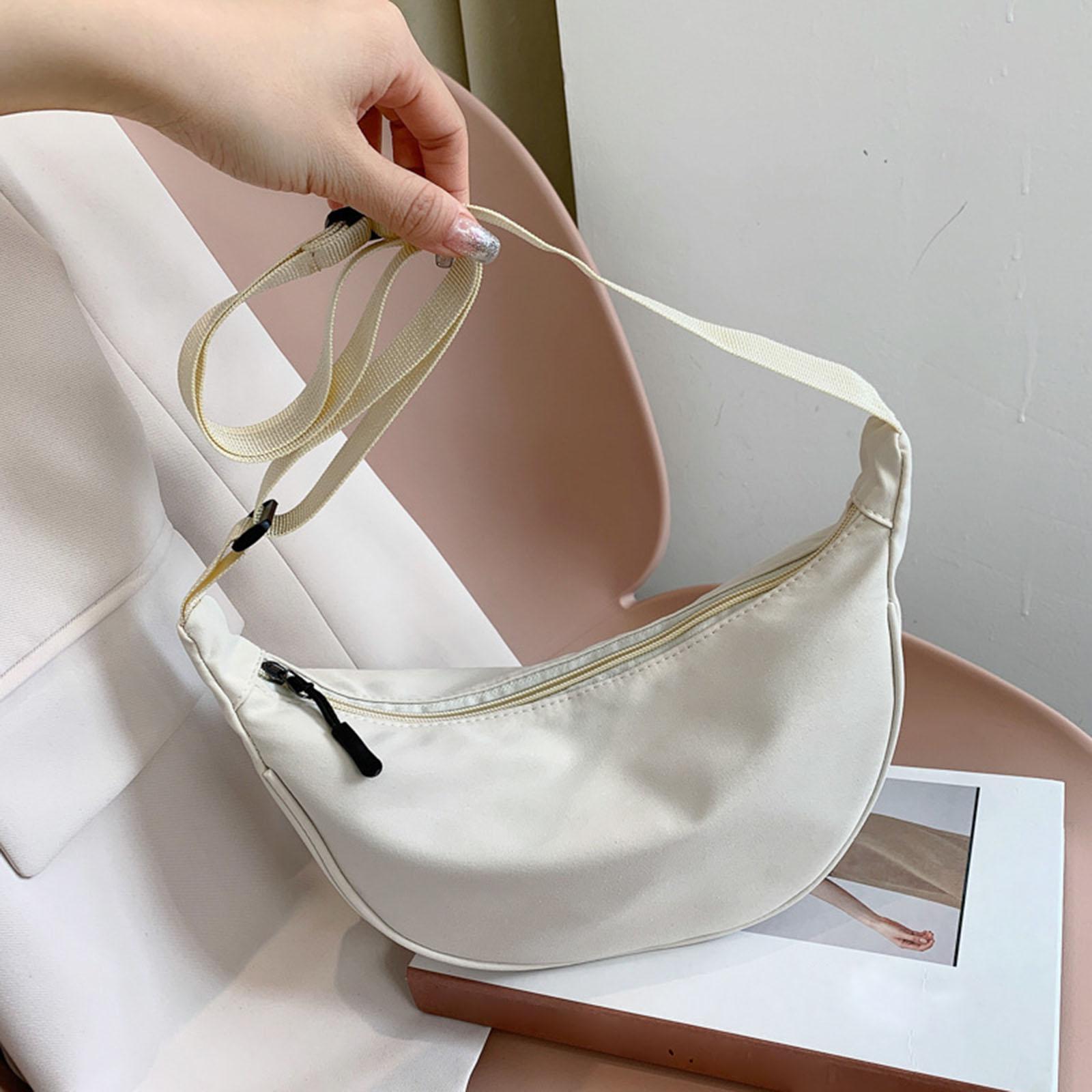 4pcs Women Girls Dumpling Bun Work Purse Casual Nylon Shoulder Bag
