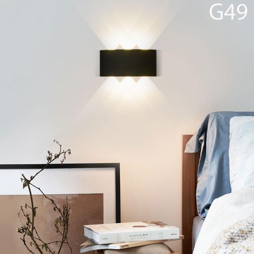 Đèn trang trí hắt tường 2 đầu 8w chống nước xịn