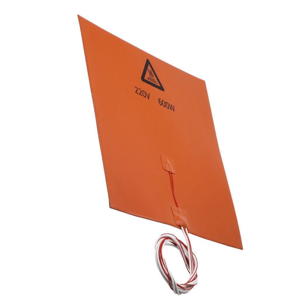 220V 300*300mm 600W Rubber Silicone Heating Pad For 3D Printer Heated Bed