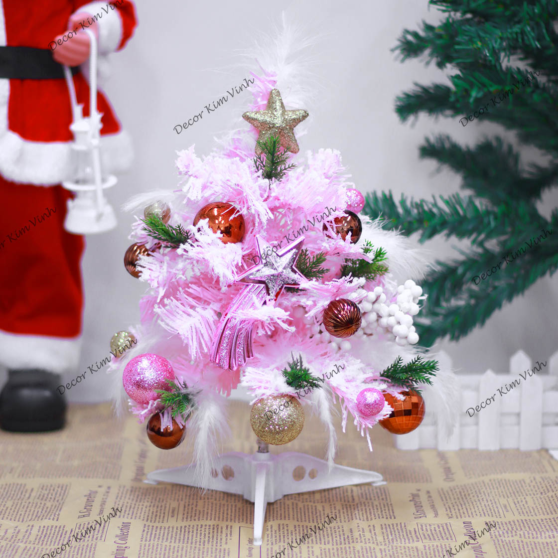 Cây Thông Nhí TH07 Cây Thông Hồng Trang Trí Giáng Sinh Cây Thông Noel