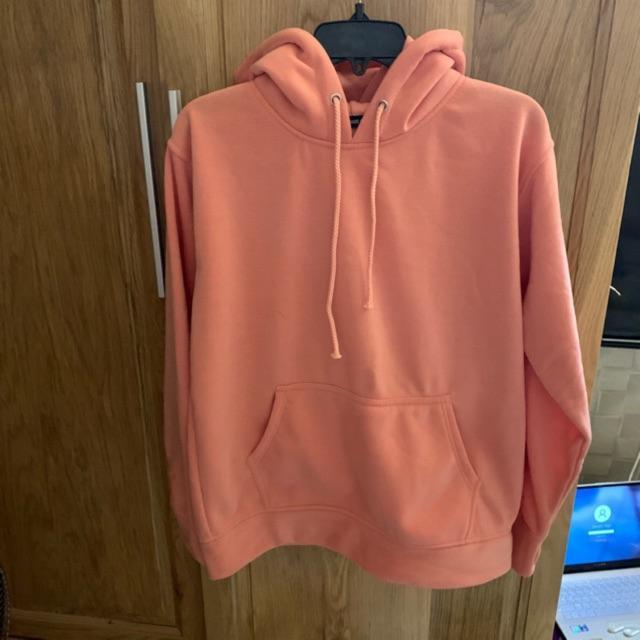 Áo hoodie unisex 2T Store H13 Cam Pastel - Áo khoác nỉ bông chui đầu nón 2 lớp dày dặn chất lượng đẹp