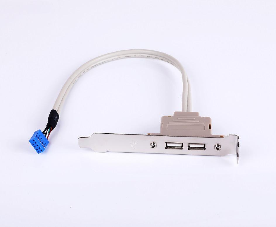 Mới 1 Kích Thước Đầy Đủ Giá Đỡ Bo Mạch Chủ 20pin Sang USB 3.0 Nữ Mặt Sau Đầu Kết Nối Cáp Có Khe Cắm PCI Đĩa