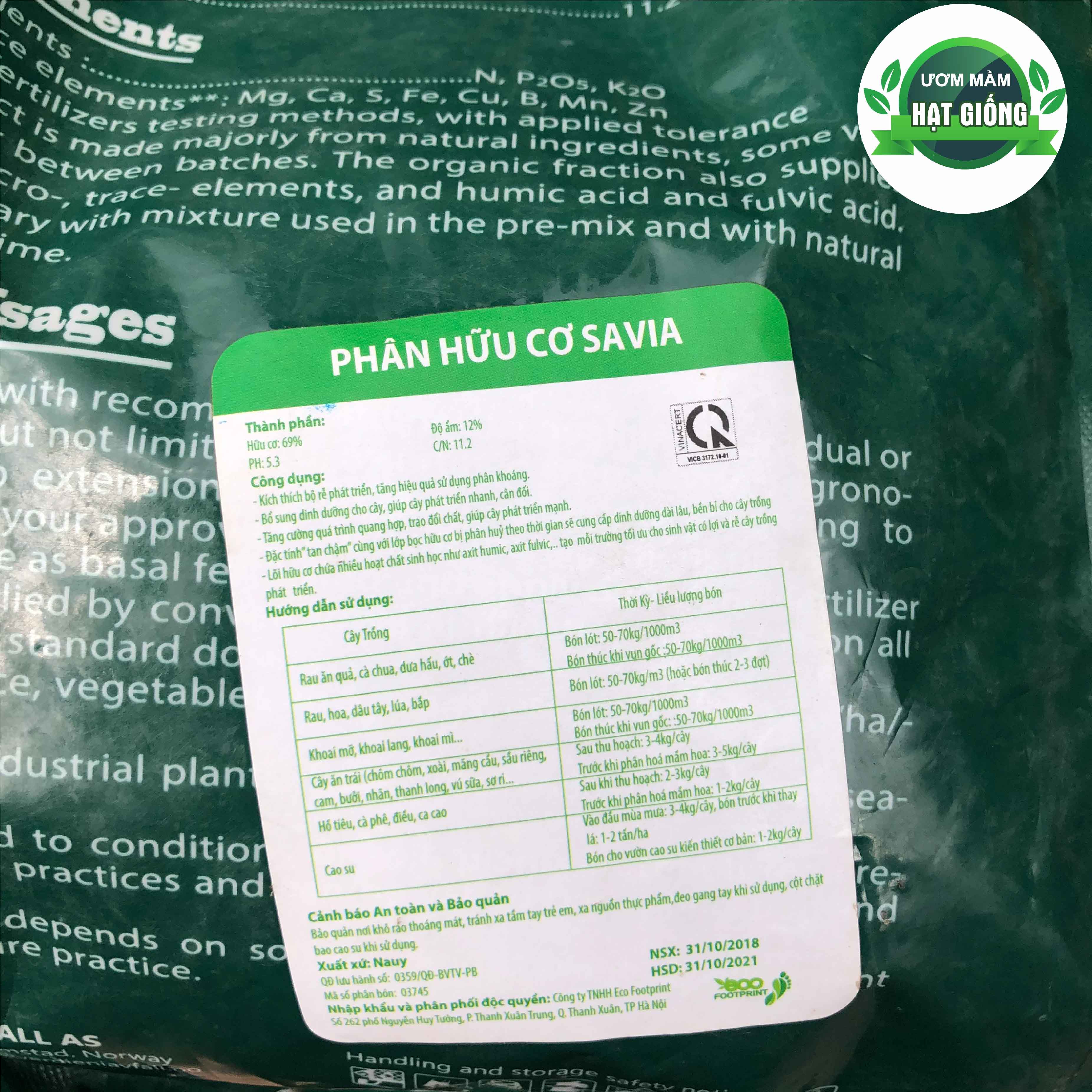Phân hữu cơ tan chậm Jord- Nauy
