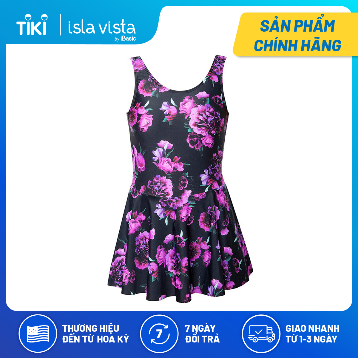 Bộ đồ bơi monokini xòe Isla Vista BWWM002