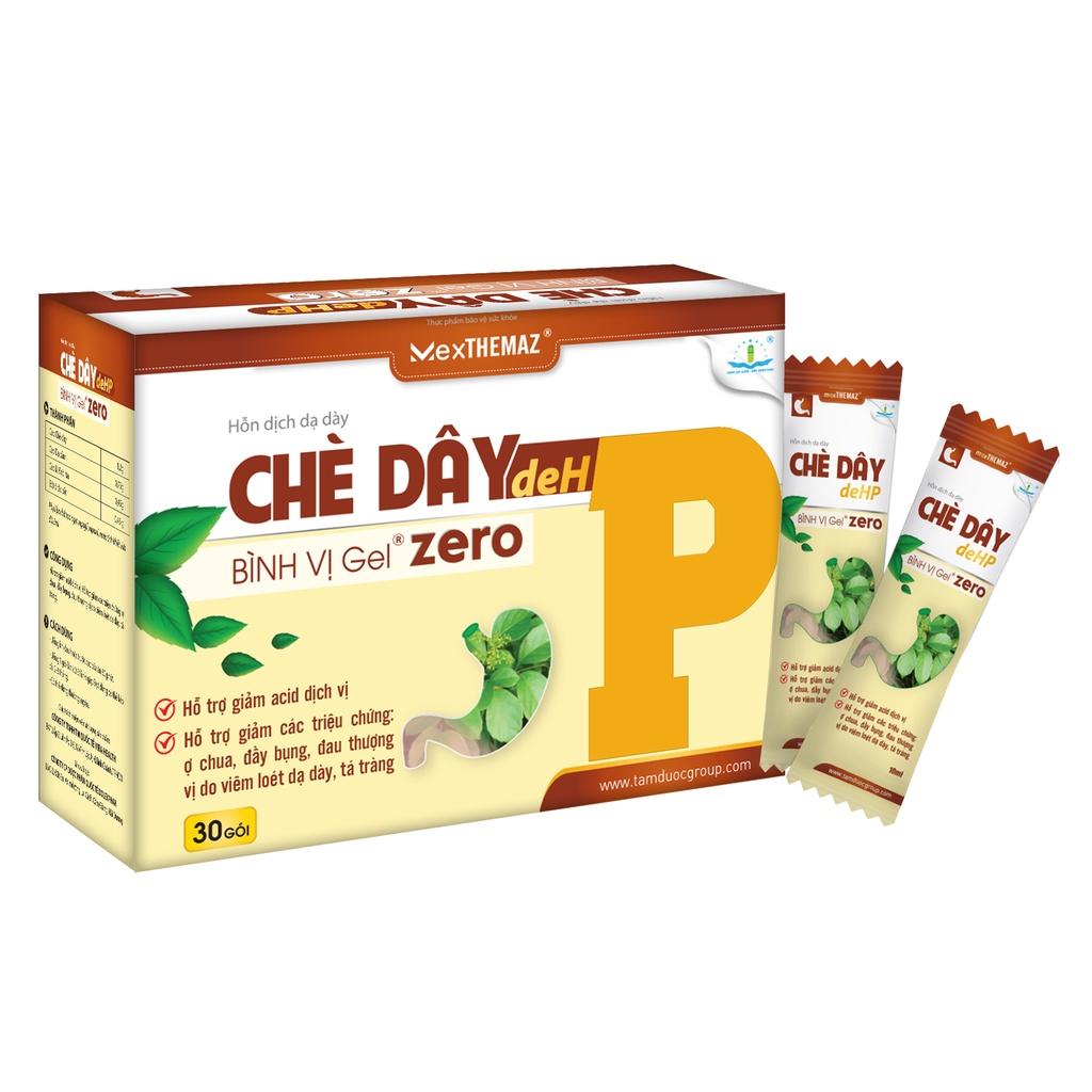 CHÈ DÂY deHP BÌNH VỊ Gel zero (dạ dày chữ P) Hộp 30 Gói - Hỗ Trợ Giảm Ợ Chua, Viêm Loét Dạ Dày Tá Tràng