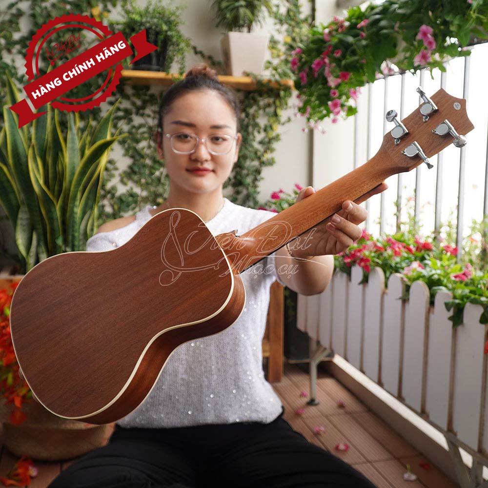 Đàn Ukulele Concert CHARD U-24CT, Gỗ Sapele, Âm thanh trong trẻo - Hàng Chính Hãng