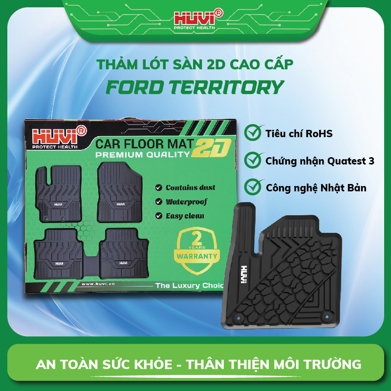 Thảm lót sàn ô tô Ford Territory 2023 nhựa TPE thân thiện môi trường