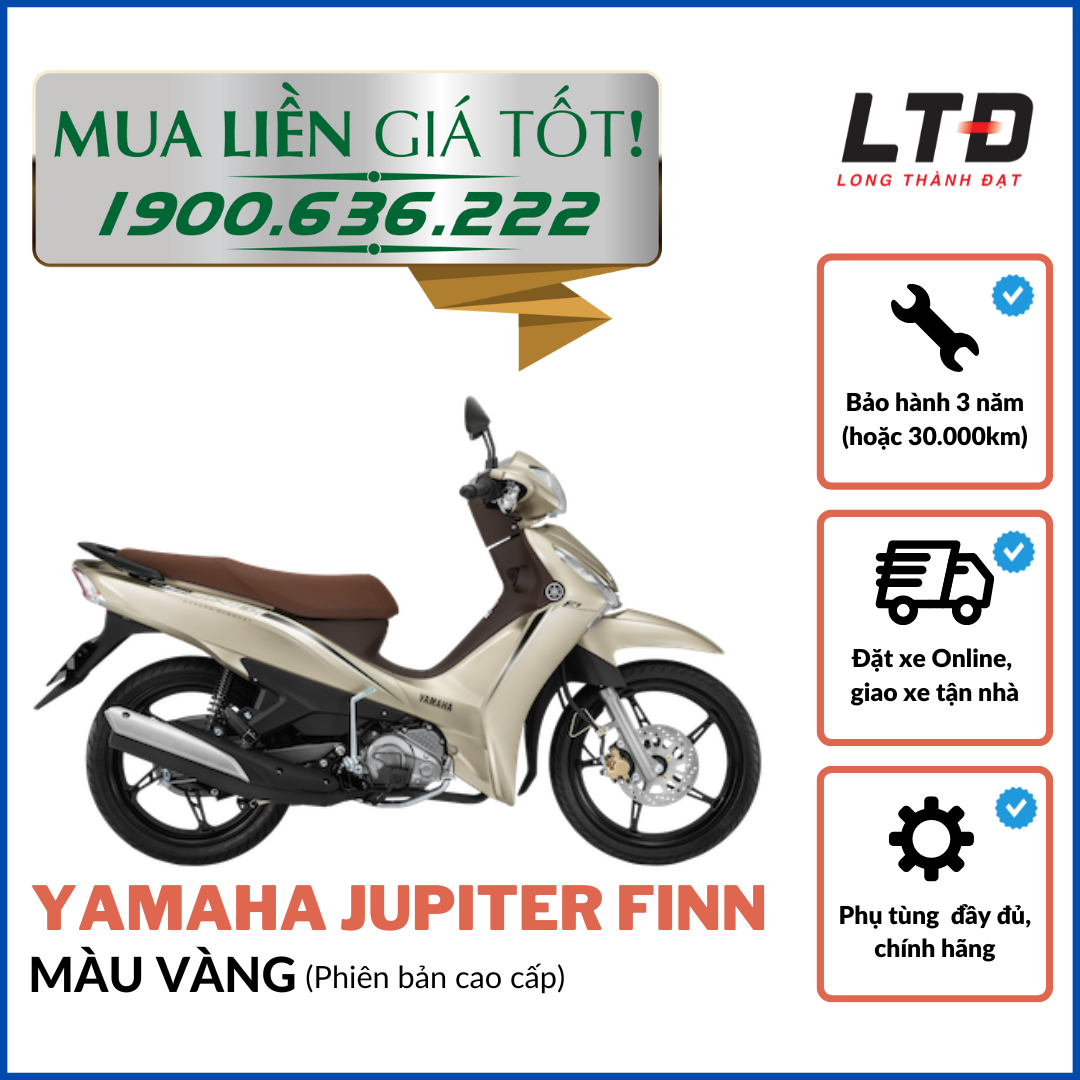 [HCM]-[TRẢ GÓP 0%] Yamaha Jupiter Finn - Bản cao cấp (Đủ màu)