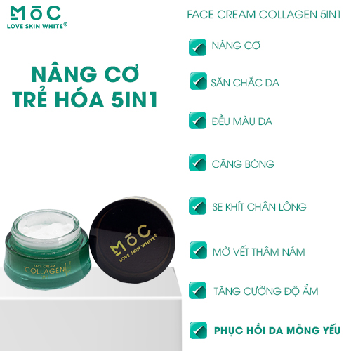 Kem Face Collagen 5 in 1 Mộc 45g