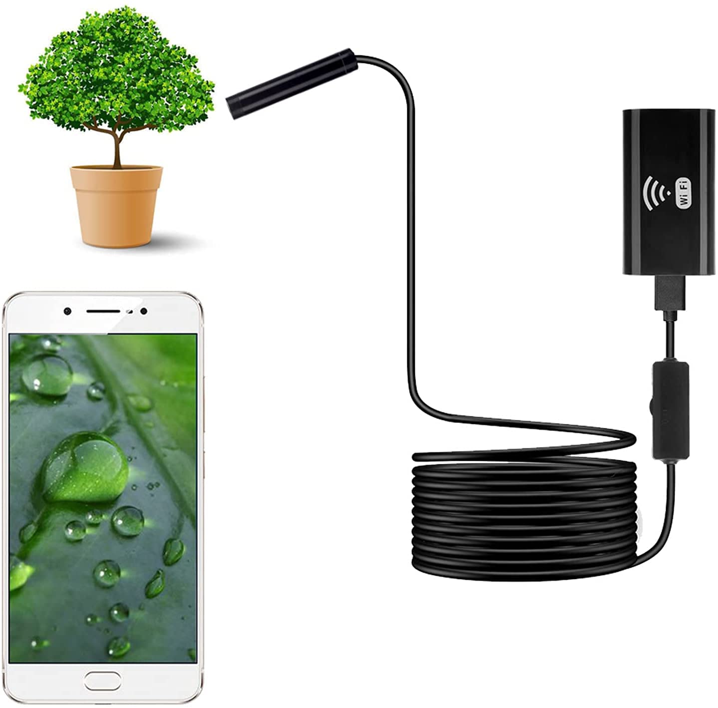 Camera nội soi chống nước Wireless WIFI Endoscope Camera 3.5 mét