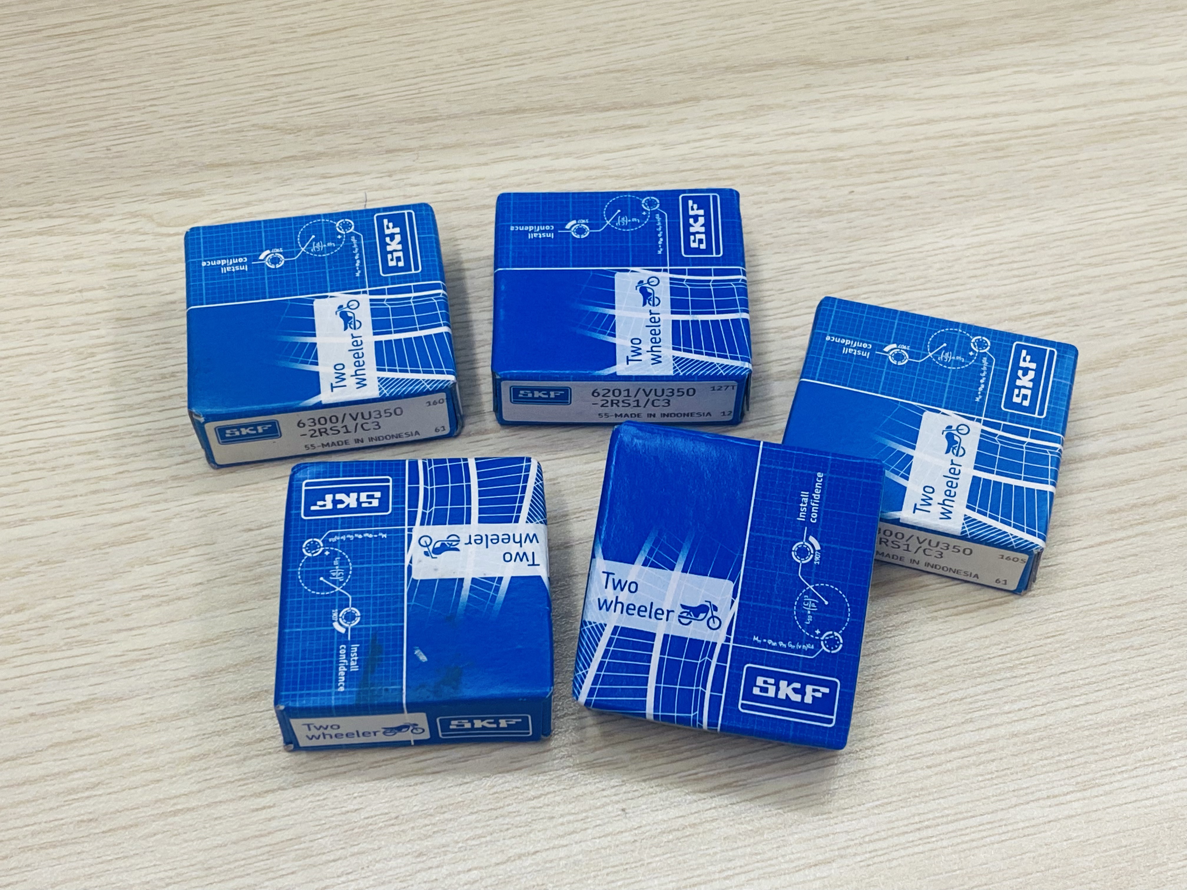 Trọn bộ vòng bi bạc đạn SKF cho xe viva các đời