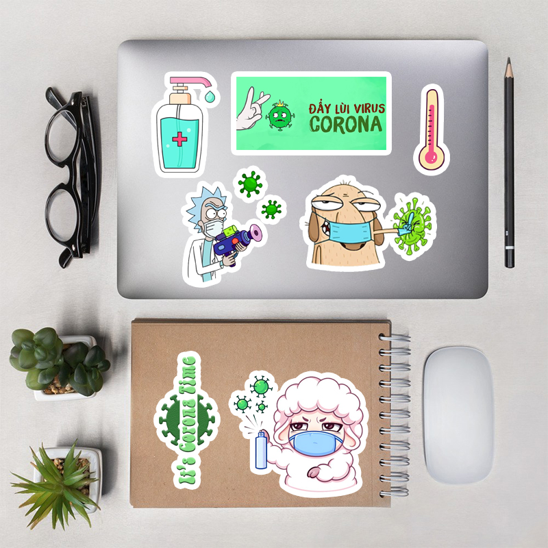 Set Sticker  50 Hình Phòng Chống CôVi