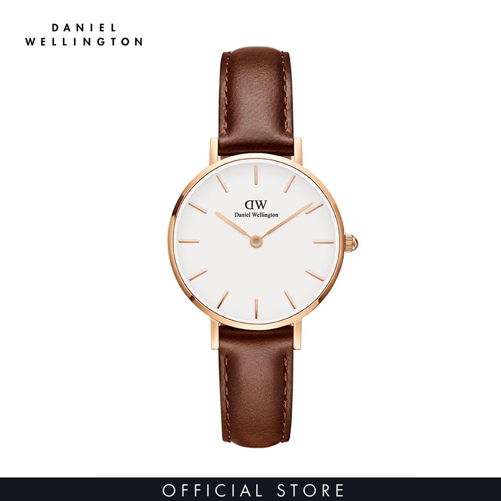 Đồng hồ Nam Daniel Wellington dây Da - Classic Mawes 36mm DW00100035 + Đồng hồ Nữ Daniel Wellington dây Da - DW00100231