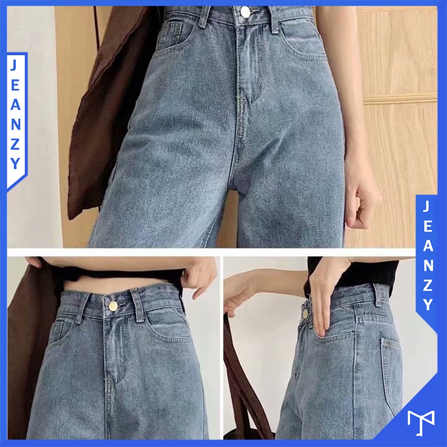 Quần jean ống suông nữ phong cách trẻ trung và năng động