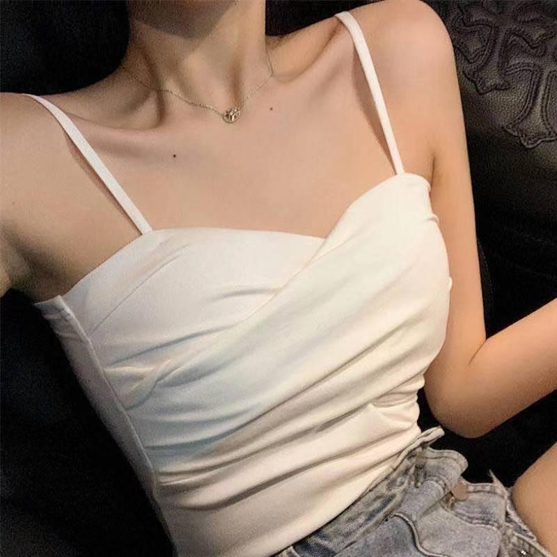 Áo bra hai dây áo lót nữ dáng ngắn thiết kế đang chéo gợi cảm nâng ngực kèm mút ngực Pasana0209